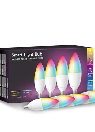 Світлодіодна розумна led-лампа e14 smart life, tuya10 фото