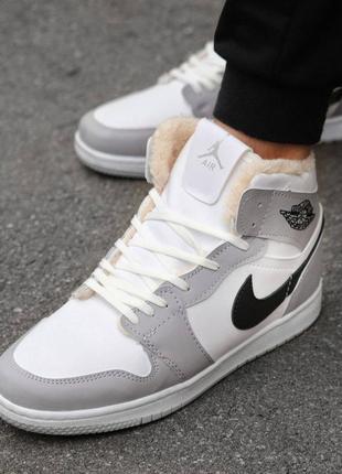 Кросівки чоловічі зимові еко шкіра найк