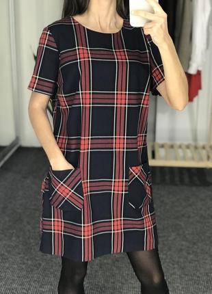 Платье в клетку new look 36-38
