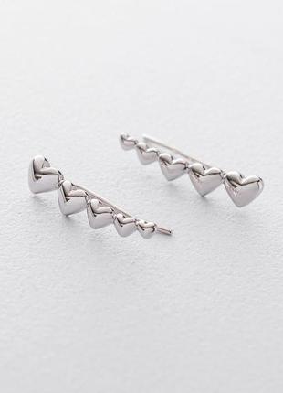 Золоті сережки — колаймбери "сердечка" с06300