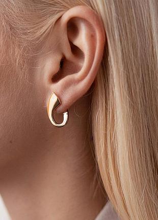 Золоті сережки "шарлотта" з06087