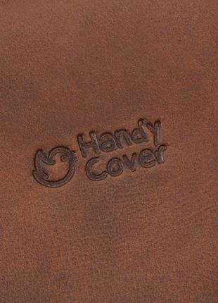 Косметичка мужская кожаная handy cover hc0023 светло-коричневая малая9 фото