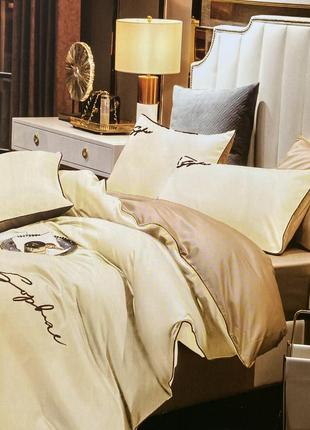 Качественное постельное белье из сатина двуспальный размер 180*220 см