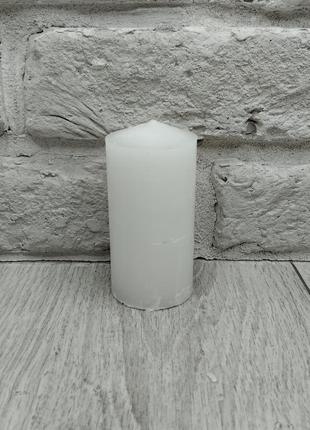 Свічки білі товсті 10 см2 фото