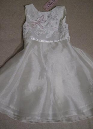 Красивое платье bhs 18-24мес,