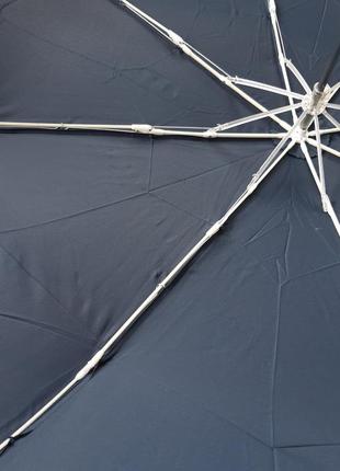 Легка механічна парасолька з карбоновим каркасом у синьому кольорі від фірми "sl"4 фото