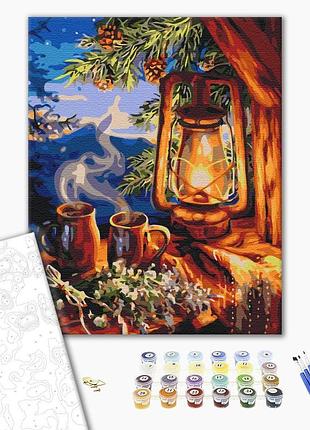 Картина за номерами "казковий ліхтар" bs32629 40×50 см