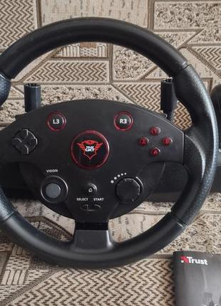 Игровой руль trust gxt 288 racing wheel pc/ps35 фото