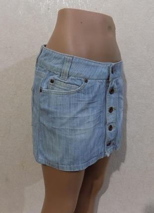 Юбка джинсовая на пуговицах фирменная only размер 40-422 фото