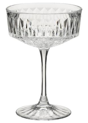 Ikea sällskaplig  чашка для шампанского, прозрачное стекло / узор (904.729.05)