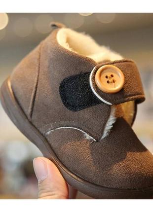 Уггі угі дитячі brad maller світло-коричневі черевики зимові 12 - 17 р.4 фото