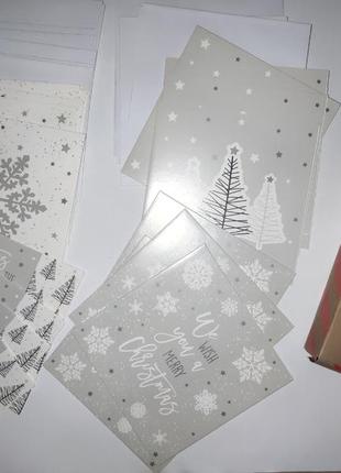 Набір з 20 шт. різдвяних листівок з конвертами primark