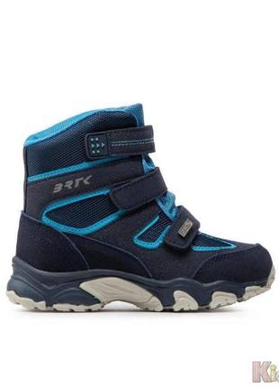 Ботинки утепленные brttex сине-голубые для мальчика (27 размер)  bartek 59036078800734 фото