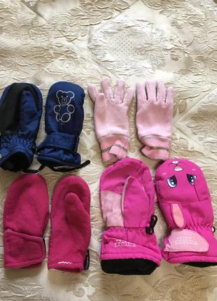 Рукавички перчатки для дівчинки