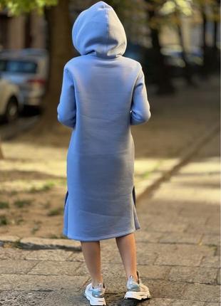 👑vip👑 сукня для вагітних і годуючих матусь тепла сукня тринитка на флісі3 фото