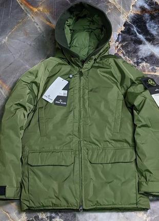 Зимова куртка парка в стилі stone island