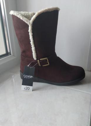 Нові стильні зручні і сапожки бренду fabuloos by footwear george uk 5 eur 38