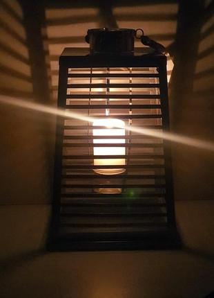 Дуже стильний свічник ліхтар, 32 см, дає багато світла2 фото