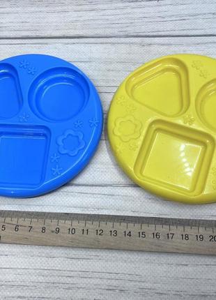 Пластикові тарілочки для іграшкової їжі