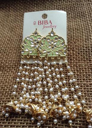 Каскадные серьги-гвоздики biba jewellery