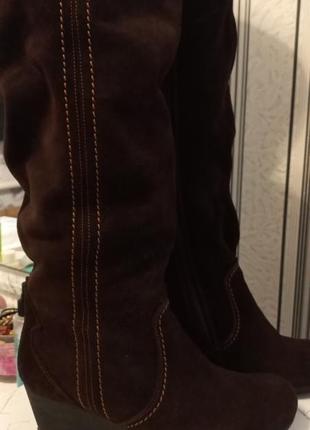 Сапожки-труби натуральна замша