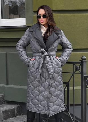Жіноча женская двухстороняя куртка пальто