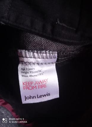К. бавовняні сірі твід щільні  фірмові штани john lewis бавовна джинс4 фото