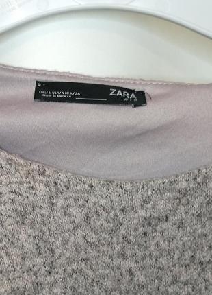 Zara пончо з довгим рукавом, светр2 фото