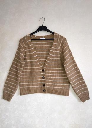 Кардиган в смужку кофта на ґудзиках