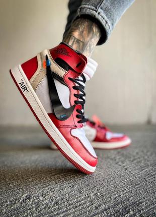 Кросівки nike air jordan 1 off white1 фото