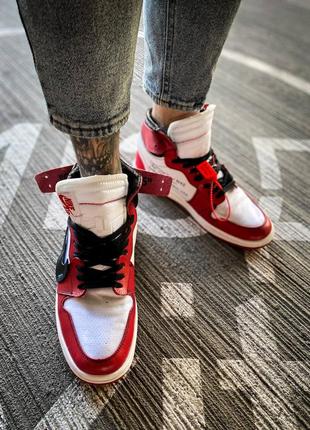 Кросівки nike air jordan 1 off white5 фото