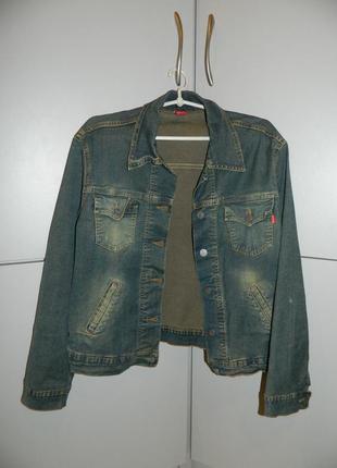 Р. 44-46 качественная женская джинсовая куртка shery италия