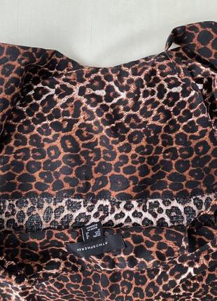Платье вискозное с разрезами в леопардовый принт сукня віскозна з розрізами в принт лео atmosphere4 фото
