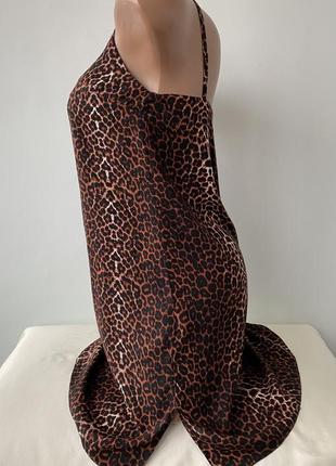 Платье вискозное с разрезами в леопардовый принт сукня віскозна з розрізами в принт лео atmosphere3 фото