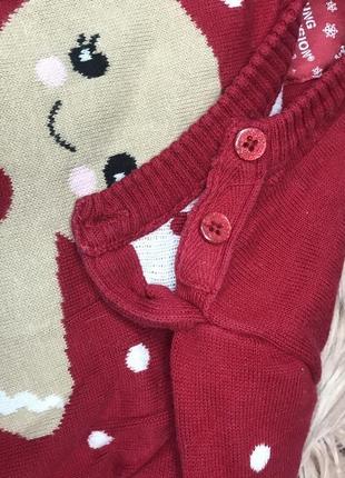 Новорічний светр на дівчинку4 фото