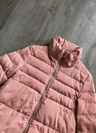 Стильная пудровая розовая куртка пуффер пуховик от moncler2 фото
