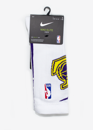 Баскетбольні шкарпетки nike los angeles lakers nba баскетбольные носки