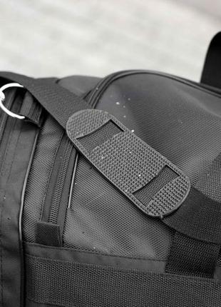 Мужская дорожная спортивная сумка пума puma черная тканевая прочная вместительная на 60 литров5 фото