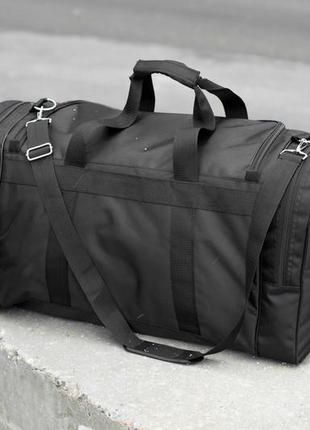 Мужская дорожная спортивная сумка пума puma черная тканевая прочная вместительная на 60 литров8 фото