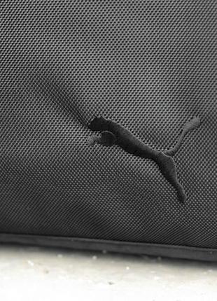 Мужская дорожная спортивная сумка пума puma черная тканевая прочная вместительная на 60 литров3 фото