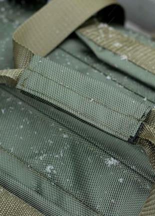 Армейский тактический транспортный баул novator зеленый сумка рюкзак на 80 л военный для вещей9 фото