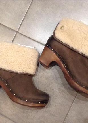 Супер ботильоны сабо на меху ugg, 27 cm по стельке