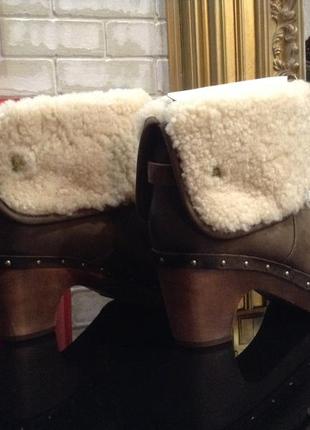 Супер ботильйони сабо на хутрі ugg, 27 см по устілці5 фото