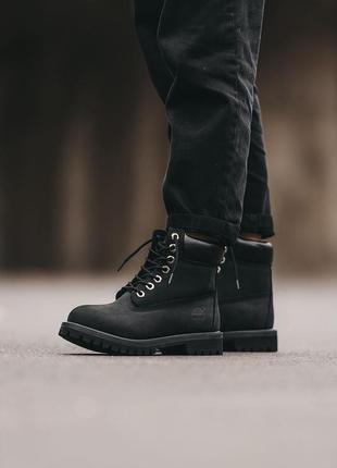 Черевики timberland black1 фото