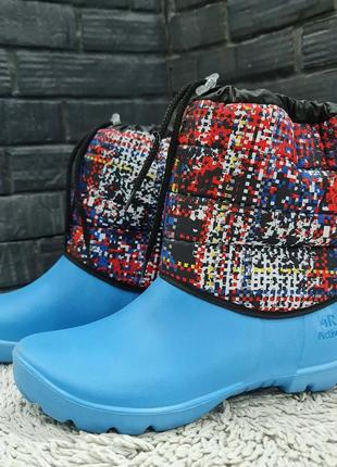 Водонепроницаемые подростковые зимние сапоги дутики на флисе 4r Sleeve 36-37р. 27409