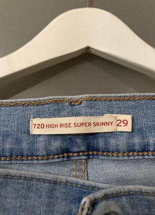 Levis джинси skinny high rise3 фото