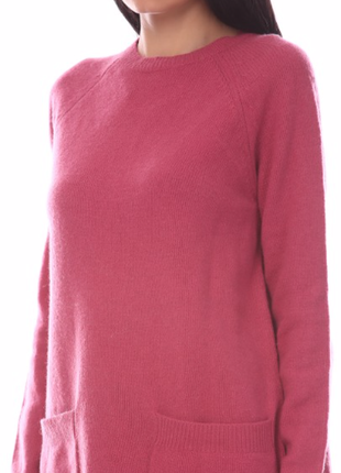 Прекрасный ярко-розовый длинный кашемировый свитер cos4 фото