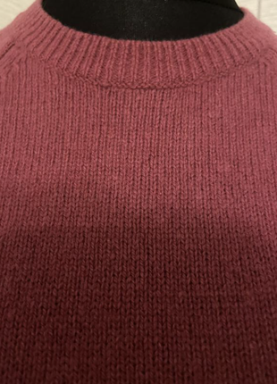 Прекрасный ярко-розовый длинный кашемировый свитер cos7 фото