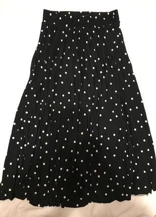 Cropp юбка черная в горох размер l1 фото