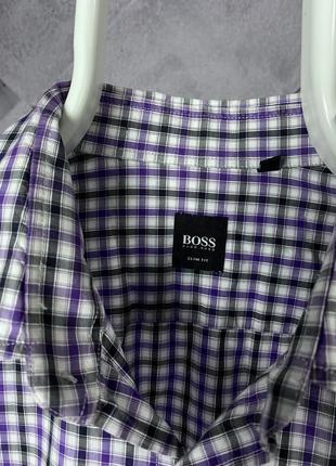 Сорочка hugo boss  в клітинку1 фото